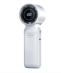 Portable Handheld USB Rechargeable Folding Fan with Digital Display and Adjustable Wind Speed