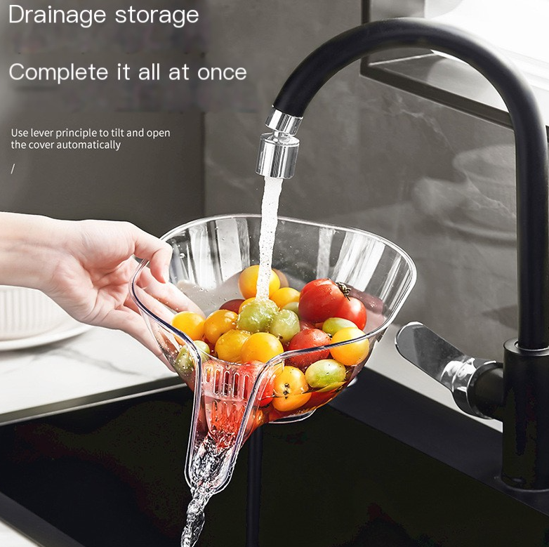 Multifunctional Draining Basket and Bowl for Kitchen