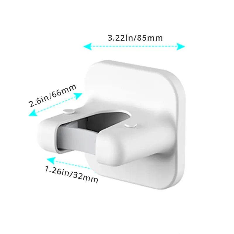 Wall Mount Self Adhesive Broom and Mop Holder (1pc)