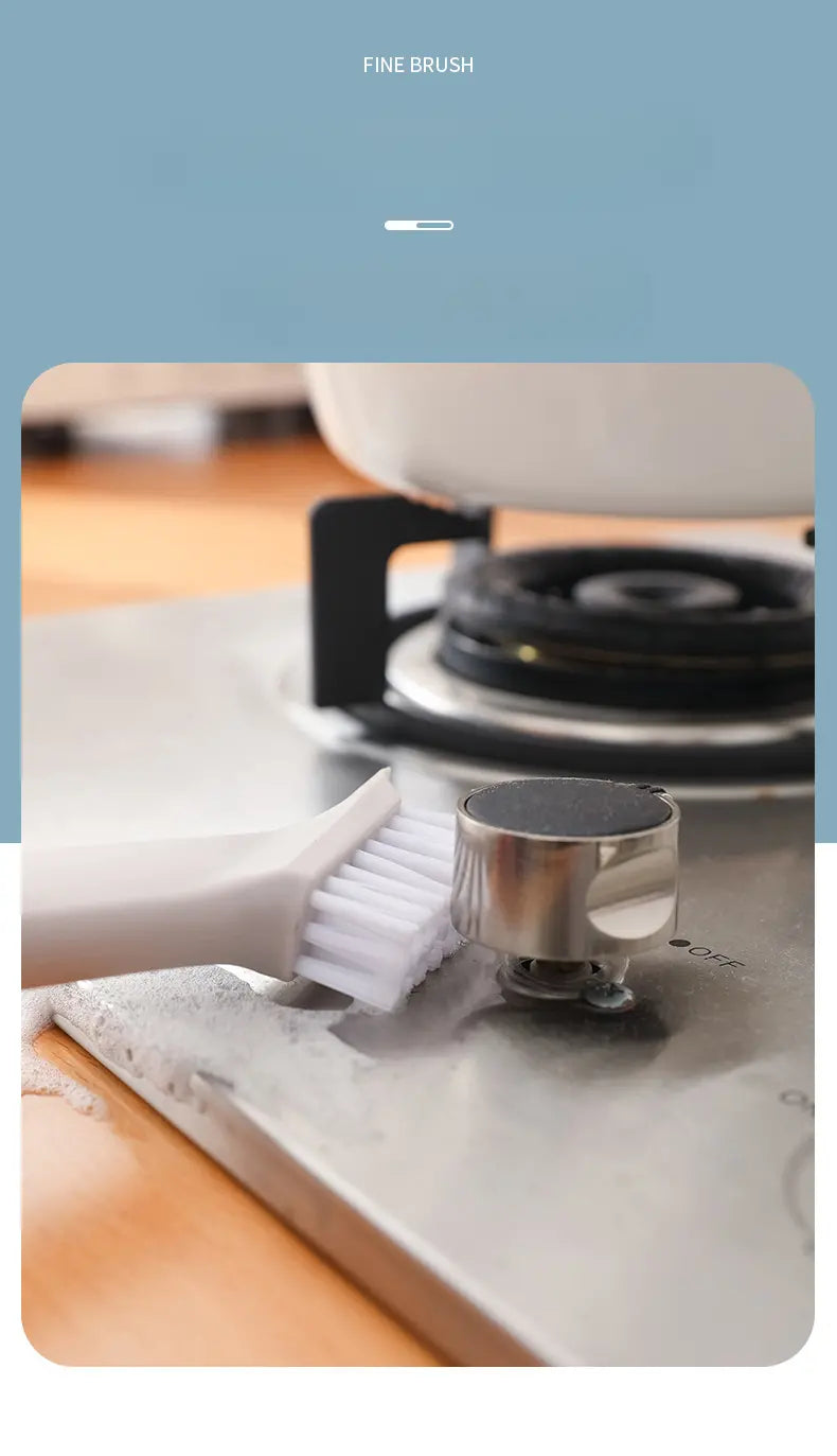 2-in-1 Stove Brush with Tweezers for Kitchen Cleaning