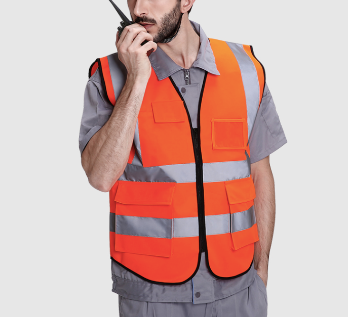 Reflective Safety Vest for Construction and Cycling