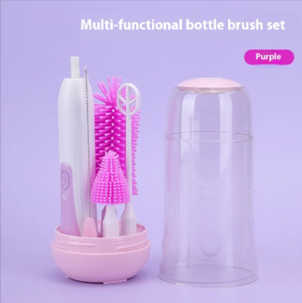 Electric Baby Bottle Brush & UV Sterilizer Set
