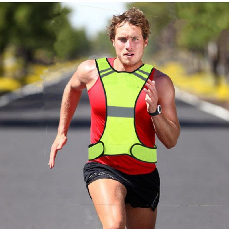 Adjustable Reflective Safety Vest for Night Running/Cycling