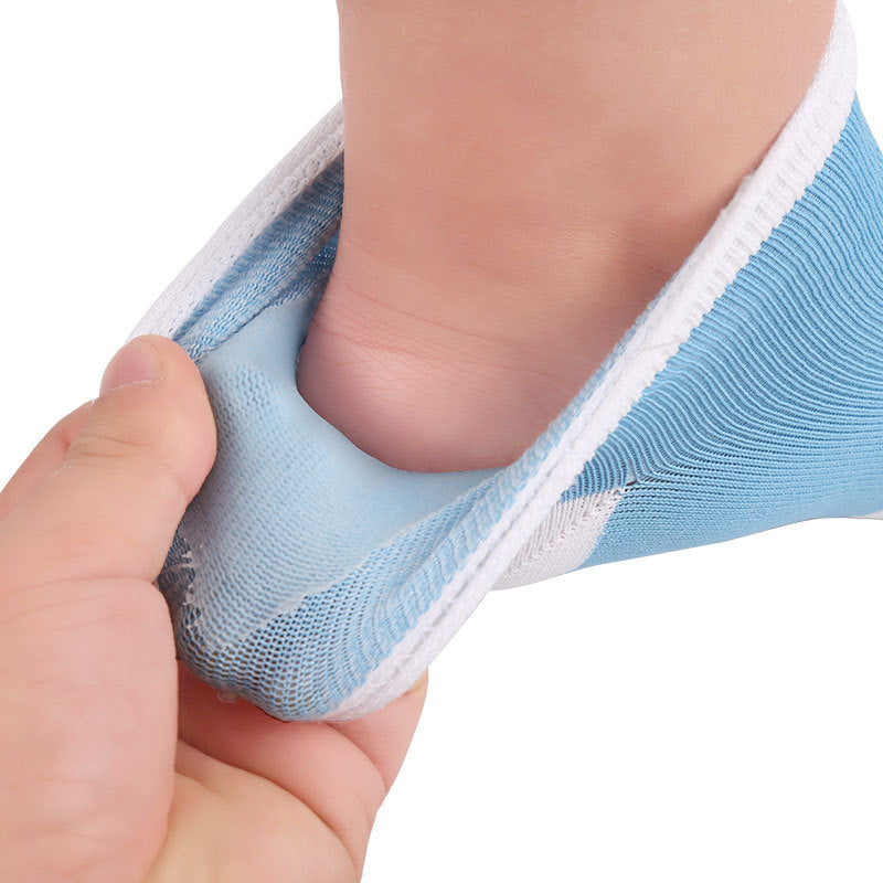 Silicone Heel Socks for Foot Care and Moisturizing