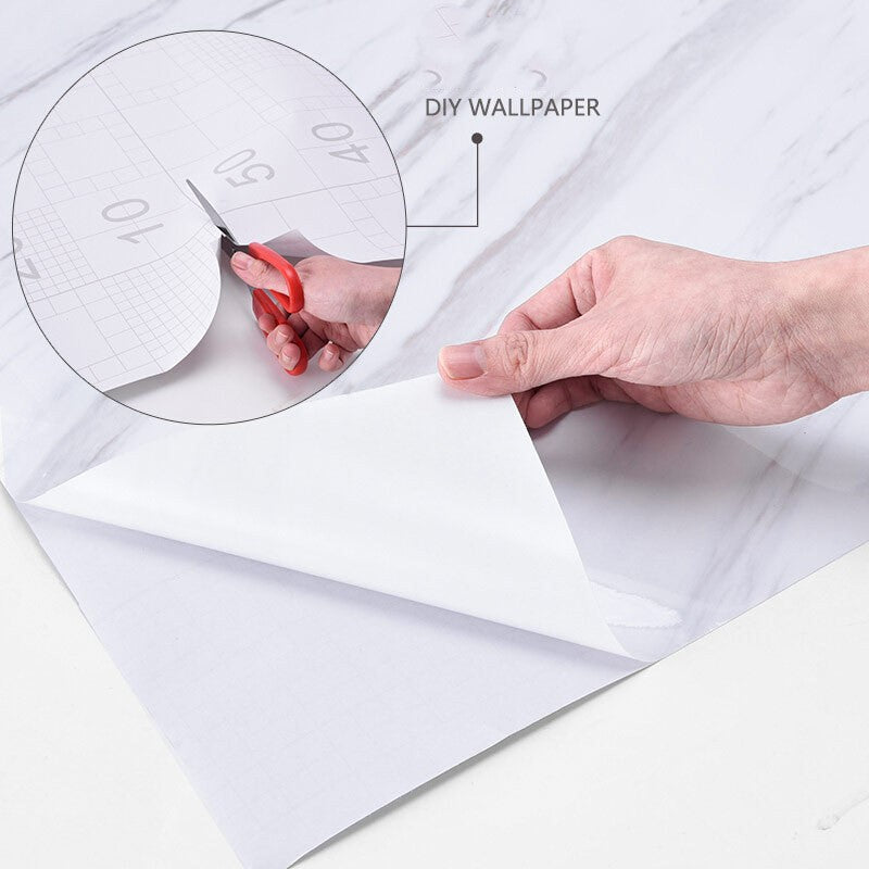 Waterproof Self-Adhesive Marble Effect Kitchen Wrap