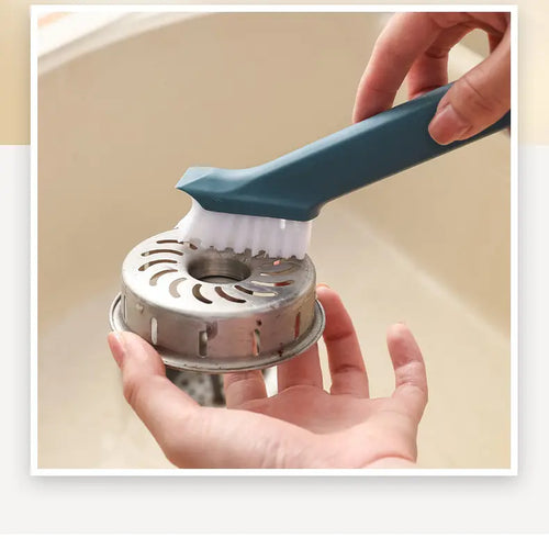 2-in-1 Stove Brush with Tweezers for Kitchen Cleaning